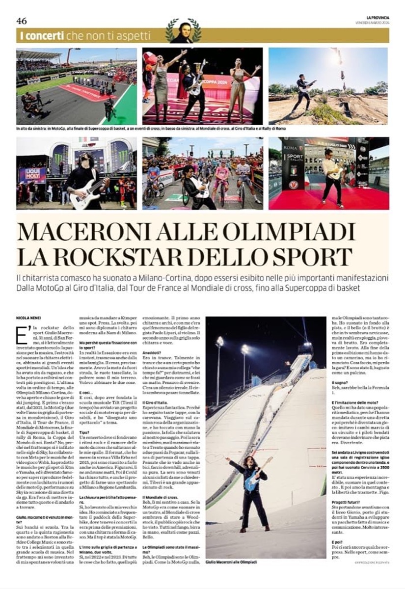 Giulio Maceroni — Press
